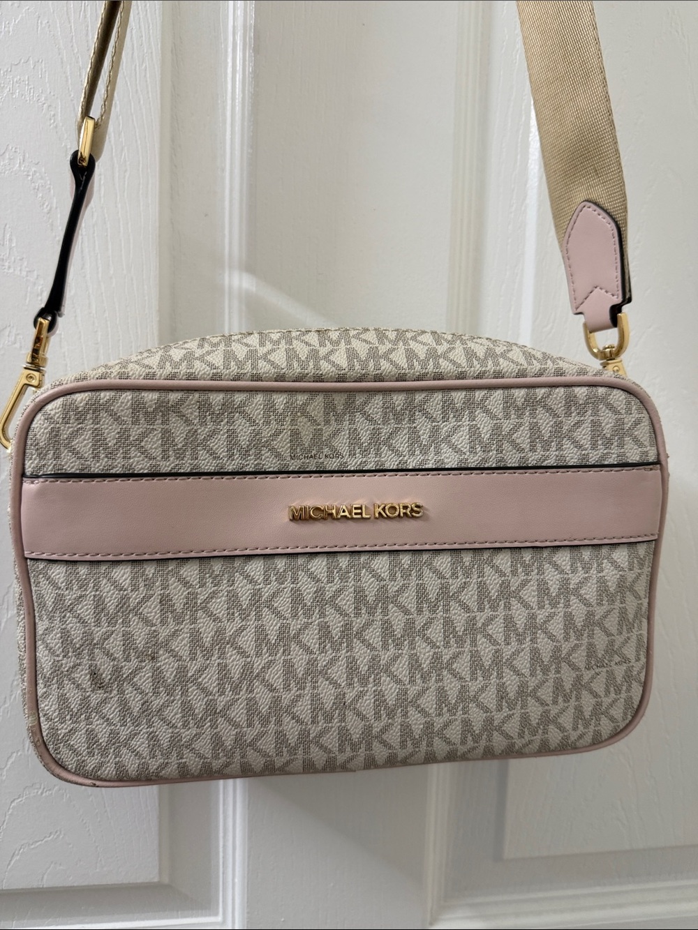 Michael Kors Pink/Vanilla Crossbody